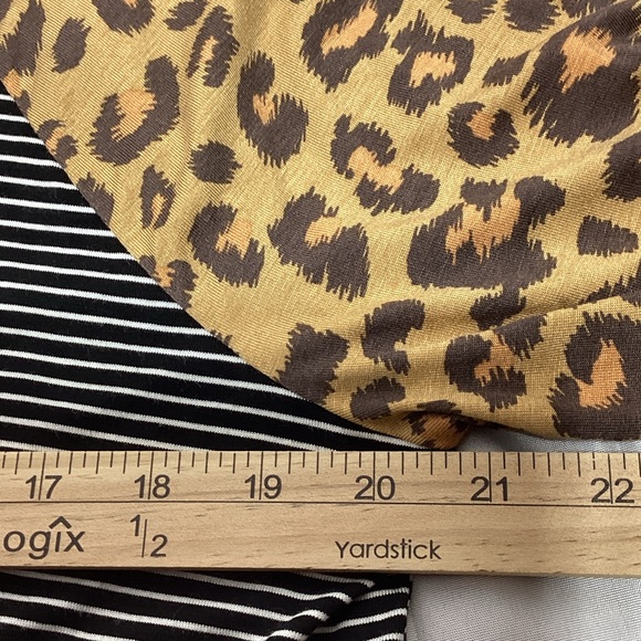 NWT Maurice’s 24/7 Large Leopard Print and Stripe Long Sleeve Top - Picture 8 of 8